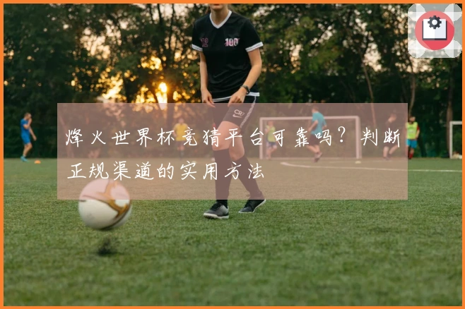 烽火世界杯竞猜平台可靠吗？判断正规渠道的实用方法